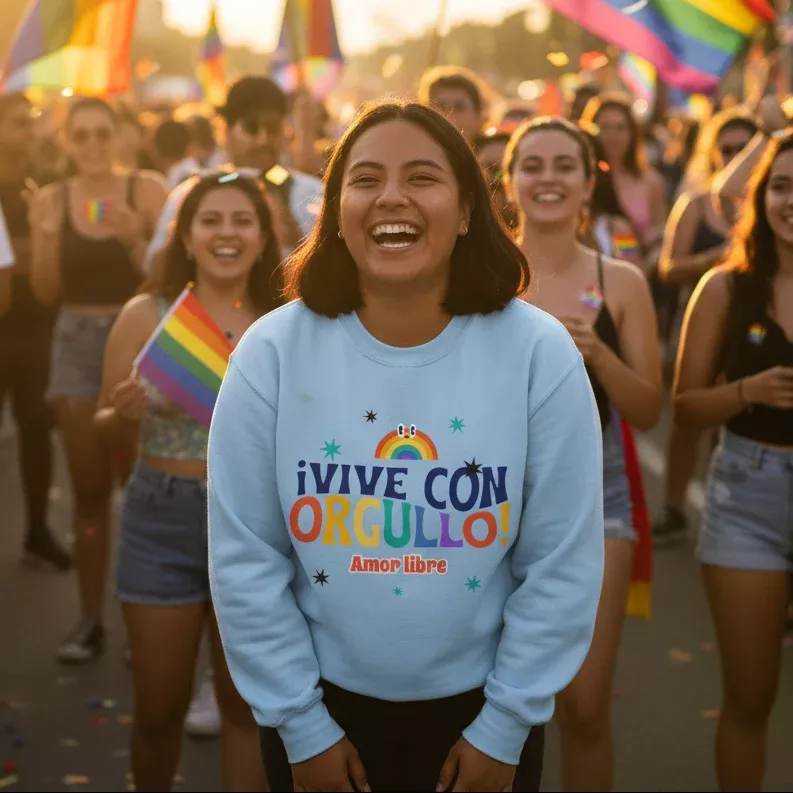 !Vive Con Orgullo! Amor Libre Unisex Sweatshirt